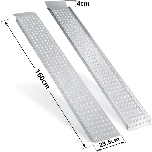 Auffahrrampe stahl 2er set - auffahrrampe,